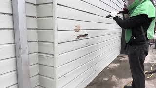 Sandblasting Wood Siding