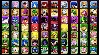 Sonic Forces Speed Battle: All 68 Characters Gameplay