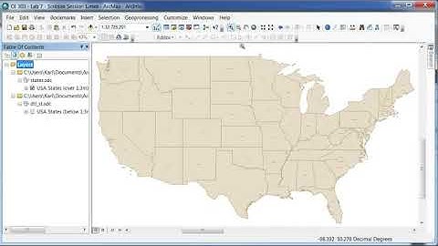 ArcGIS 10   ArcMap   Projection and Coordinate Systems