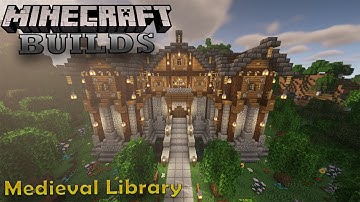 Medieval Library | MINECRAFT Tutorial [How to Build]