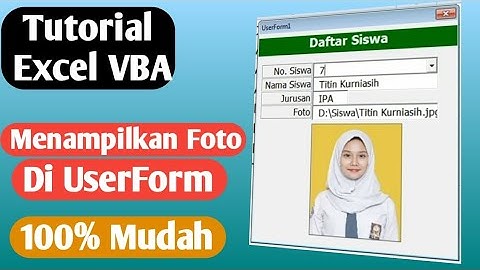 Wow‼️ Mudahnya Menampilkan Foto Pada Userform Excel VBA
