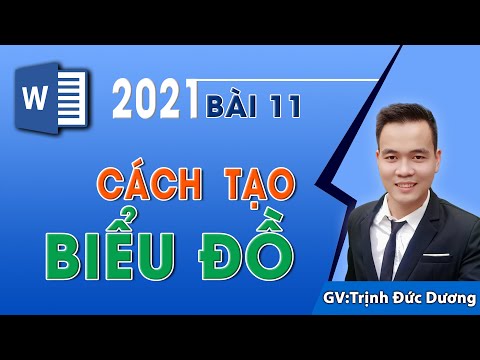 #11 Cách chèn, tạo biểu đồ trong Word 2021, 2016, 2013, 2010