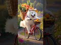 Village Vibes: Animal Selling Fruits on Bicycle 🚲🍎 #funny #trending #animals #shorts
