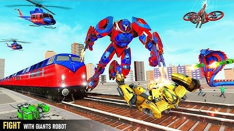 Snake Robot Train Transforming - War Robot Game | Android and offline Gameplay#12