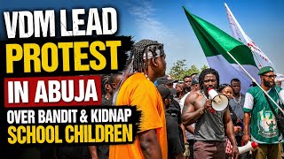 Vdm Lead Protest In Abuja As Millions of Ratels members Match With Him Against Bandits 