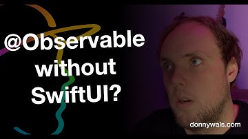 How to use @Observable outside of SwiftUI