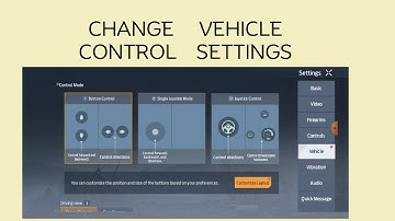 How to Change Vehicle Control settings in Undawn