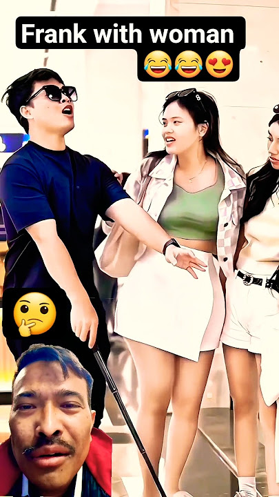 Frank Funny Video Viral 🤣 | Funny Girl | Blind Person Drama #blind #shorts #frank #funny #trending