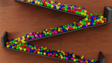 Balls Rigid Body Simulation - Blender Eevee...