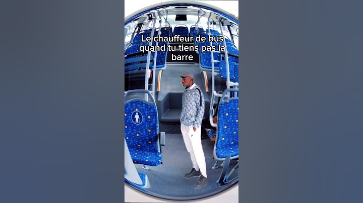 Le chauffeur de bus quand tu tiens pas la barre