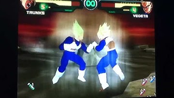 Dragon ball z Budokai 1 Trunks vs Vegeta