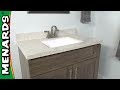 How to Install a Vanity Top - Menards