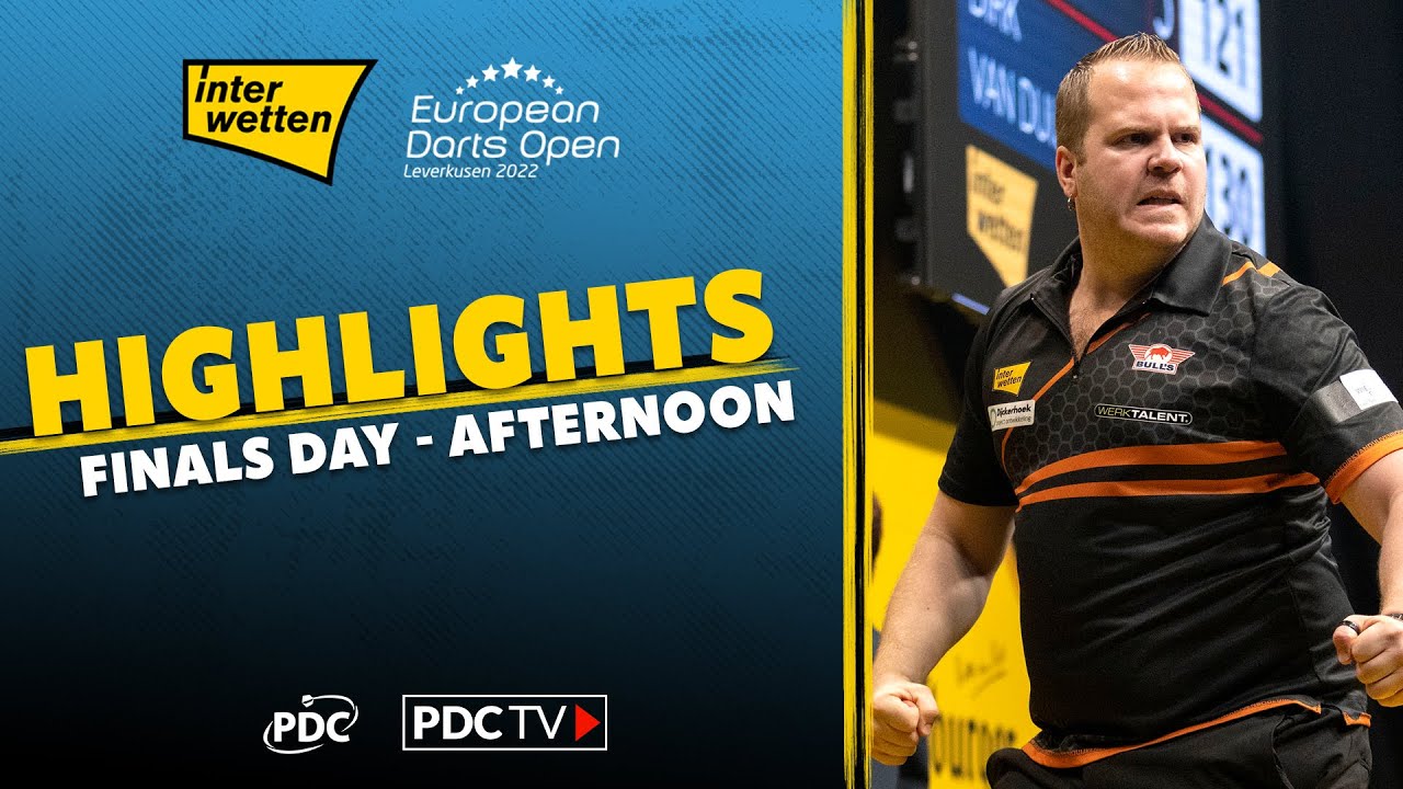HUGE AVERAGES! Finals Day Afternoon Highlights 2022 European Darts Open