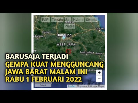 Gempa bumi hari ini, gempa hari ini guncang garut jawa barat rabu 2 Februari 2023