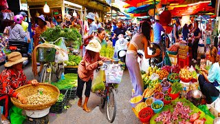 Food Rural TV, Cambodian Morning Fresh Food Market - Cambodian Street Food