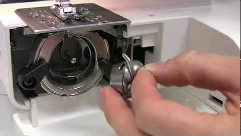 Inserting the Janome Front Loading Bobbin Case