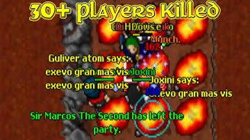 He Killed The Whole Banshee Quest Team! Over 30 Players! (Amera 2007 - RL Tibia 7.92) Guliver atom
