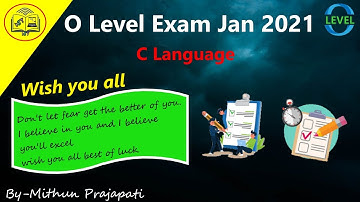 #C C programming  final  (Most Important Question ) Exam O Level jan 2021 By-Mithun Prajapati