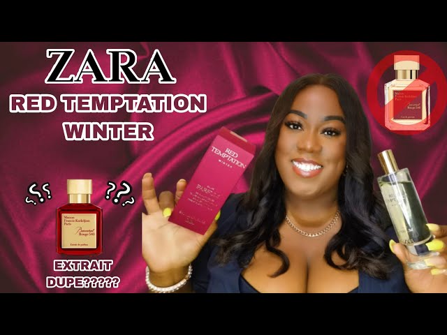 ZARA'S - RED TEMPTATION WINTER, BACCARAT ROUGE EXTRAIT DUPE?!, WORTH  YOUR COINS?