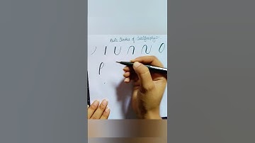 Basic strokes of brush calligraphy #shorts #calligraphylattering #trending #ytshorts