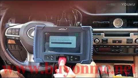 How to use Lonsdor K518ISE Key Programmer with SKE Red to do Lexus ES All Key Lost?