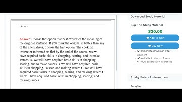 CLEP COLLEGE COMPOSITION EXAM QUESTIONS AND VERIFIED ANSWERS