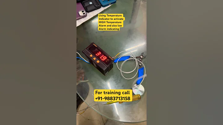 Temperature indicator Alarm #plc#rtd  #electricalengineering# plctraining#shorts #temperature#viral