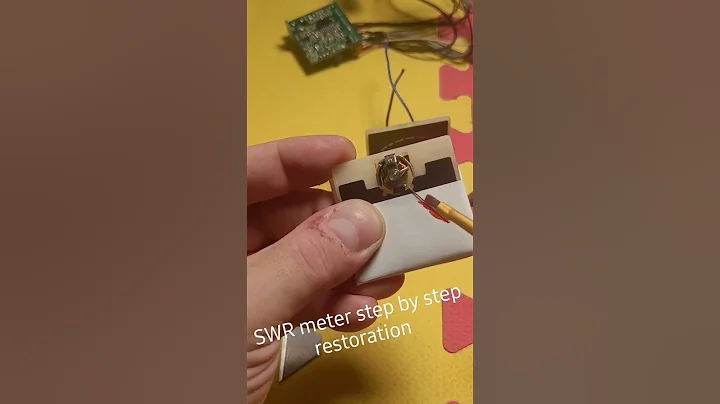 Watch how to restore CB SWR meters