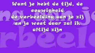 Video thumbnail of "3Js - Je vecht nooit alleen Songtekst / lyrics on screen Eurovision song contest"