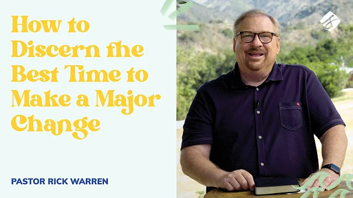 "How to Discern the Best Time to Make a Major Chan...