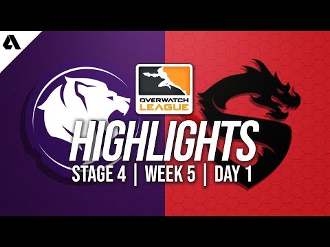 Los Angeles Gladiators vs Shanghai Dragons | Overwatch League Highlights OWL Stage 4 Week 5 Day 1