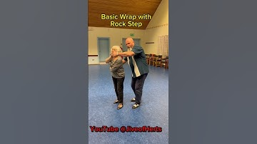 Basic Wrap with rock step; unfurl and push off of man’s chest #rockabilly #jivelessons #rocknroll