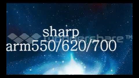 How to reset error code on Sharp arm550-620/mx850  ازاى نعمل برنامج ماكينه شارب