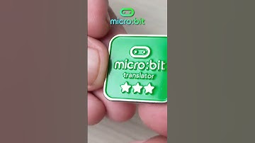 🎁 A cute level 3 micro:bit translator pin badge #Shorts
