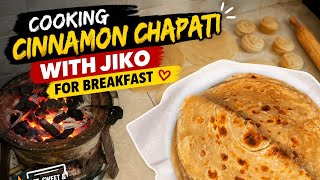 Cooking Cinnamon Chapati on a Jiko for Breakfast | Soft & Delicious Kenyan Chapati
