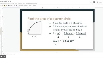 Area of Circles Video Slides - Google Slides