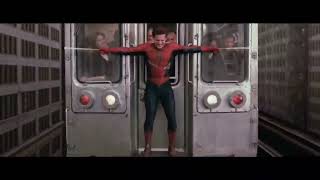 Spider Man|| stops train scene||reverse Video||