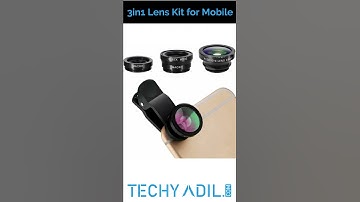 3in1 Lens Kit for Mobile Phone | Macro Lens Small Object Shot Lens Multi-Colour #Shorts | Techy Adil