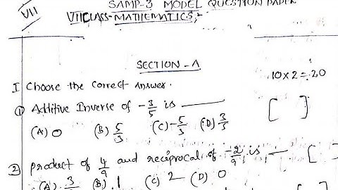 7th class Maths SAMP-3 (FA-3) Most important Paper 2024-25 💯 || Self Assessment Model Paper 3
