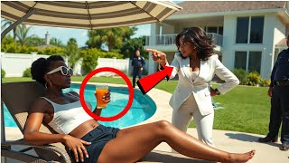 "Woman Harassed for Sunbathing in Her Backyard—Police Freeze When She Flashes Her FBI Badge!"
