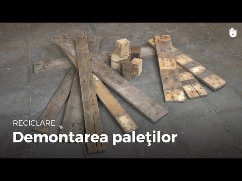 Reciclare - Demontarea paleţilor