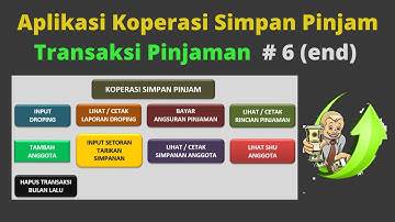 Aplikasi Koperasi Simpan Pinjam Dengan Microsoft Excel - #6