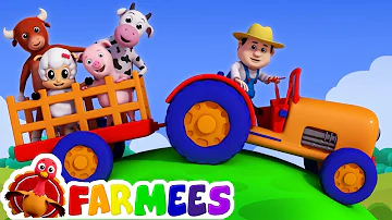 Old MacDonald had a farm | Nursery rhymes | 3D rhymes | Children song by Farmees