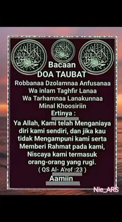 Doa Taubat ...