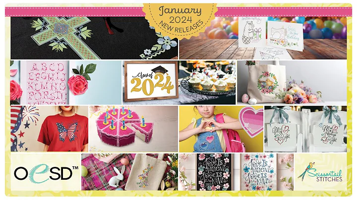 January 2024 NEW Machine Embroidery Releases from OESD