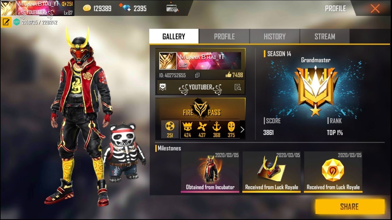 Free Fire Grand Master