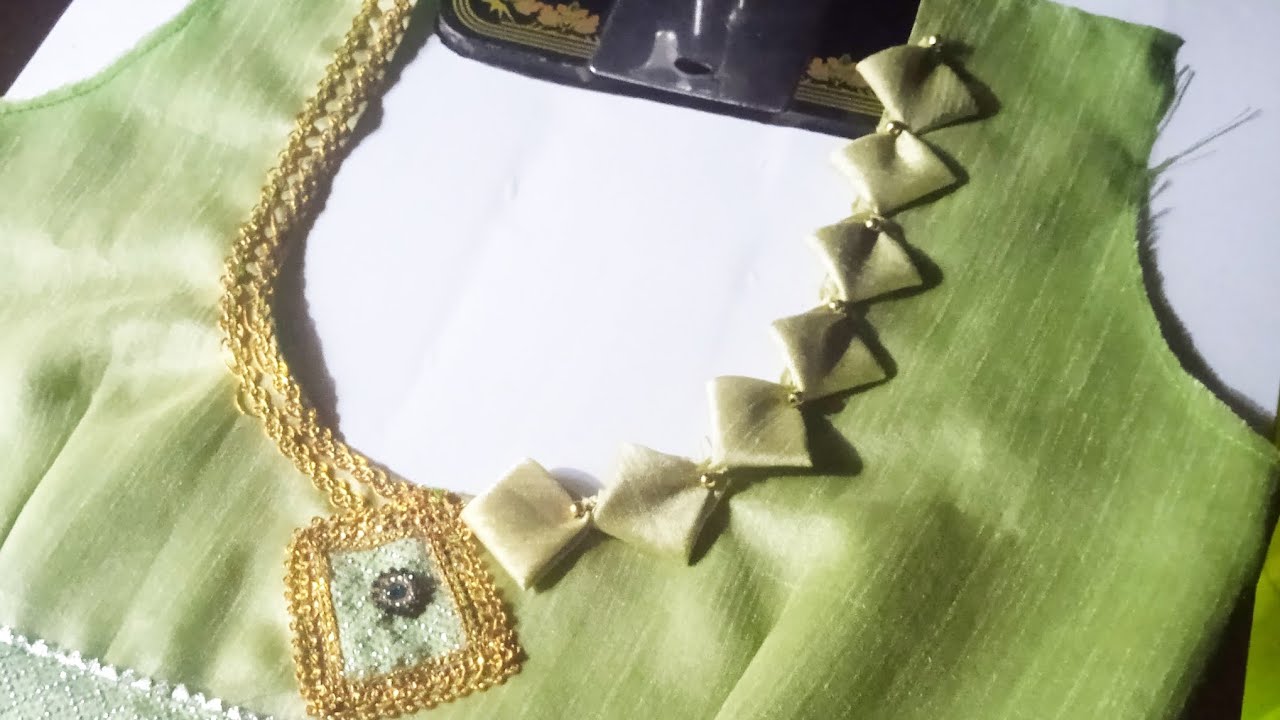 Blouse Designs । Simple Back Neck Design 