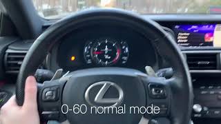 Lexus IS 350 F-Sport 0-60MPH | Stock vs. Remark Exhaust