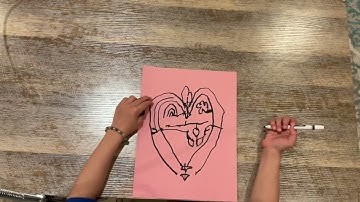 How to draw a 3D heart ❤️ maze