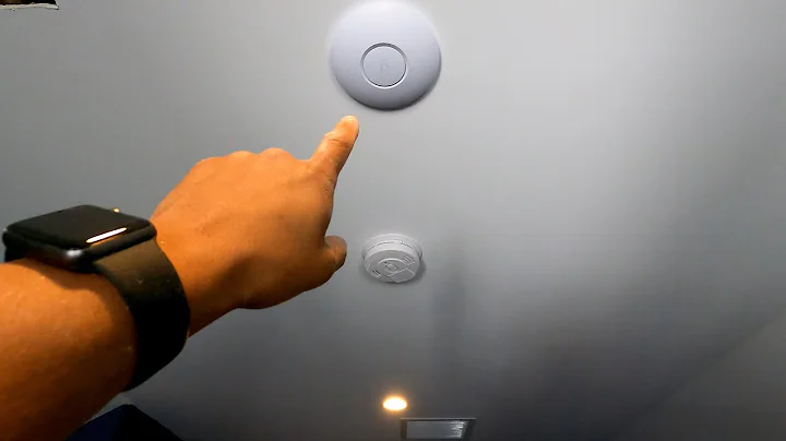 Ubiquity Unifi Access Point install How to run lines through ceiling